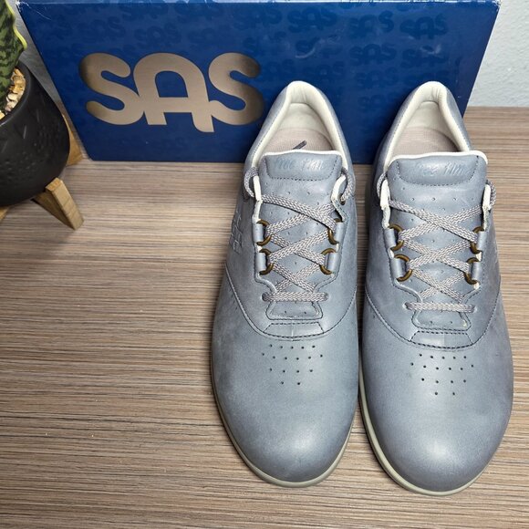 NEW!!! SAS Free Time Denim/Gray Orthopedic Walking Shoes, Nursing – Size: 9WW - Picture 2 of 11